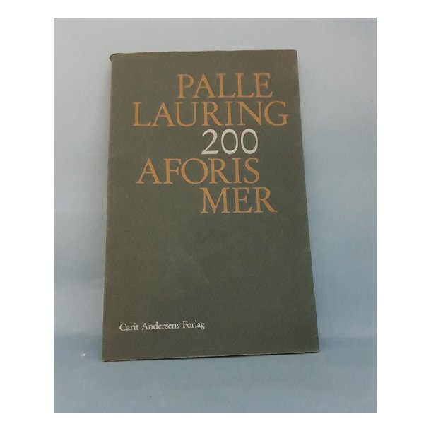 200 aforismer, Palle Lauring