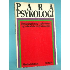 Martin Johnson,  Parapsykologi