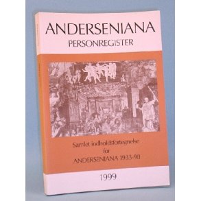Anderseniana 1999 personregister