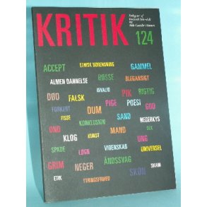 Kritik 124, Red. af Frederik Stjernfelt og