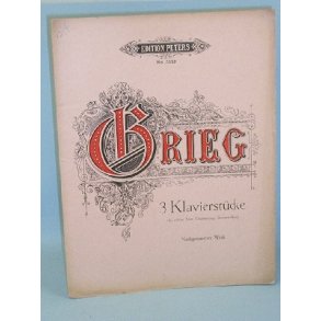 Edvard Grieg: 3 Klavierstücke