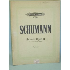 Robert Schumann: Sonate Opus 11, Piano Solo
