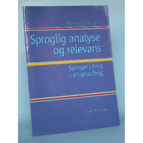 Sproglig analyse og relevans, Peter Heller Lützen