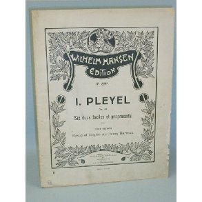 I. Pleyel: Six duos faciles et progressifs