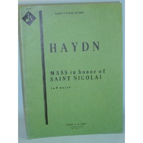Joseph Haydn: Mass in honor of Saint Nicolai